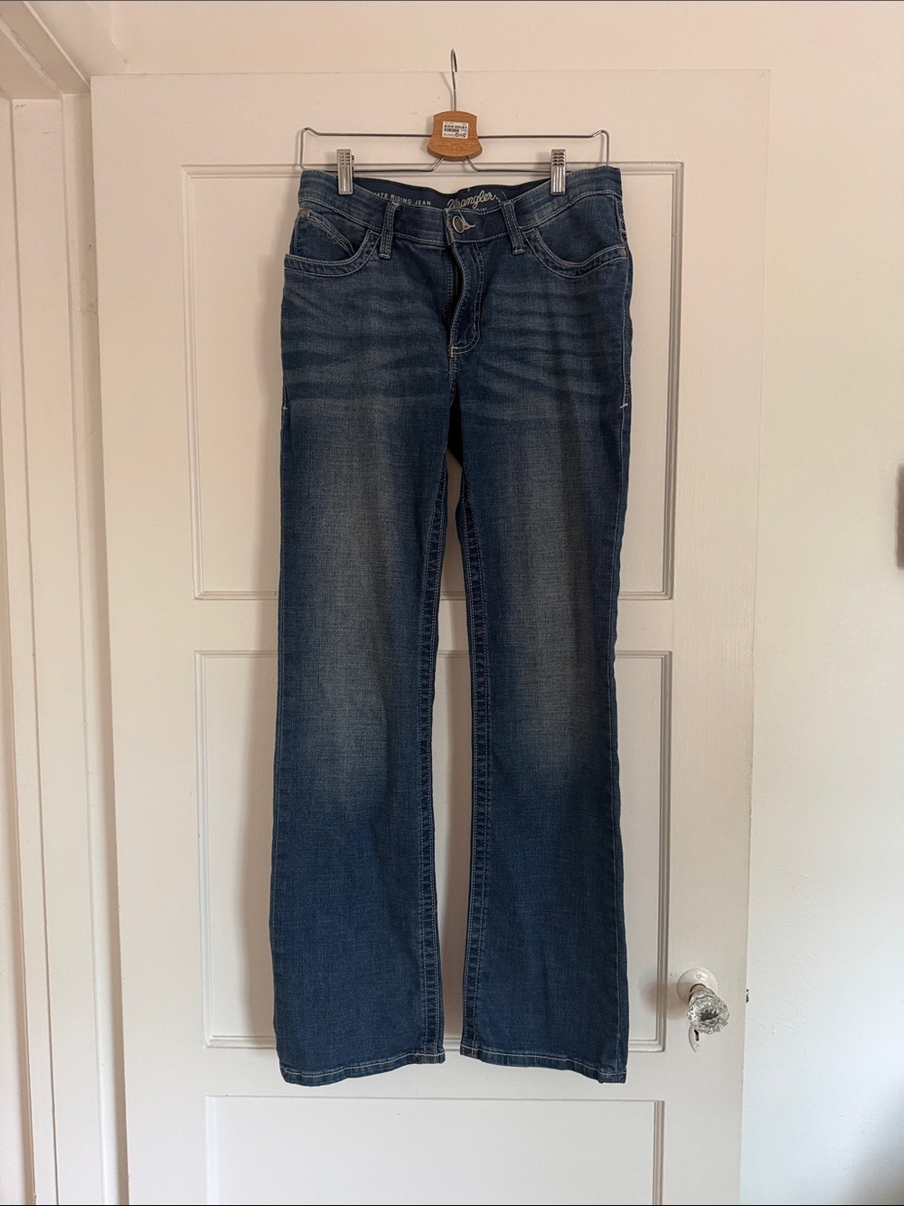 Wrangler Dark Blue Women's Bootcut Riding Jeans